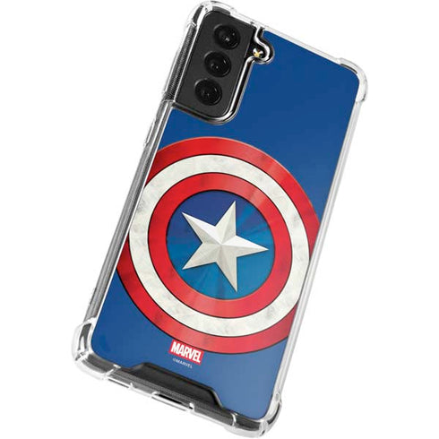 Marvel Captain America Shield Galaxy S22 Plus Clear Case