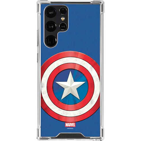 Marvel Captain America Shield Galaxy S22 Ultra Clear Case