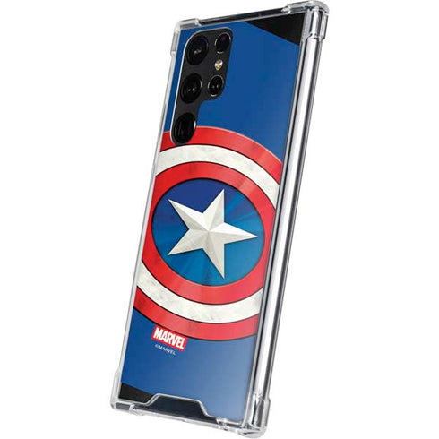 Marvel Captain America Shield Galaxy S22 Ultra Clear Case