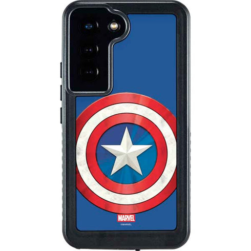 Marvel Captain America Shield Galaxy S23 Waterproof Case