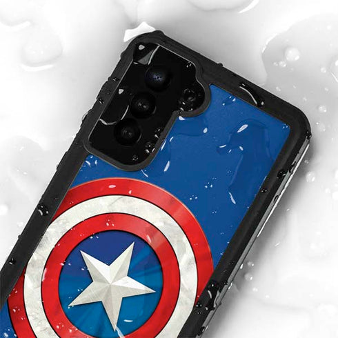 Marvel Captain America Shield Galaxy S23 Waterproof Case