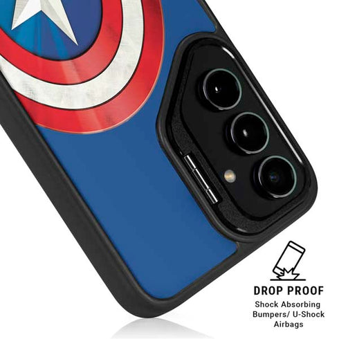 Marvel Captain America Shield Galaxy S24 Kickstand Case