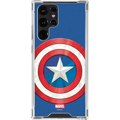 Marvel Captain America Shield Galaxy S24 Ultra Clear Case
