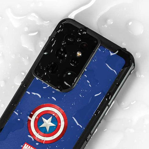 Marvel Captain America Shield Galaxy S24 Ultra Waterproof Case