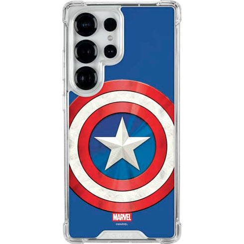 Marvel Captain America Shield Galaxy S25 Ultra Clear Case