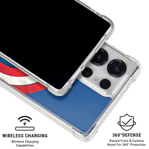 Marvel Captain America Shield Galaxy S25 Ultra Clear Case