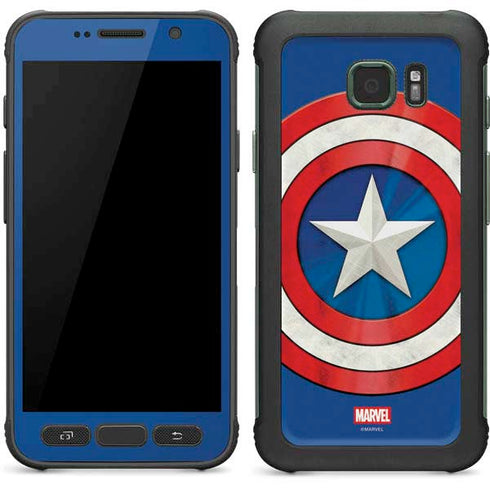 Marvel Captain America Shield Galaxy S7 Active Skin
