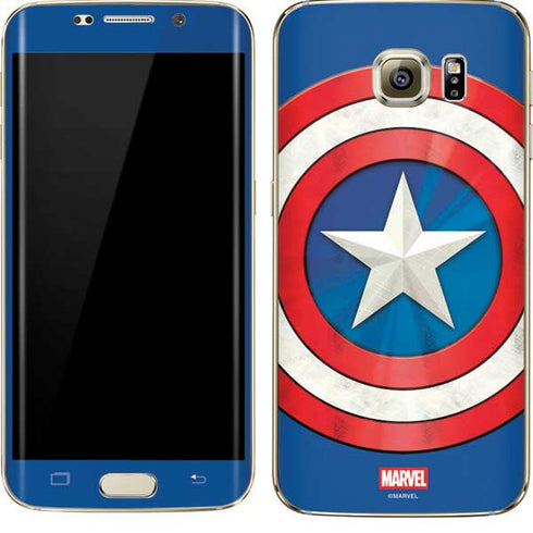 Marvel Captain America Shield Galaxy S7 Edge Skin