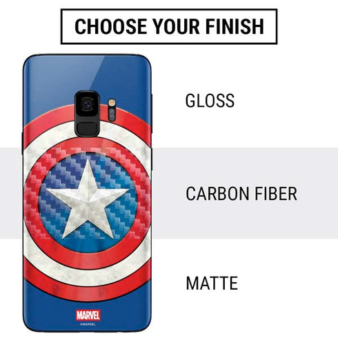 Marvel Captain America Shield Galaxy S9 Skin