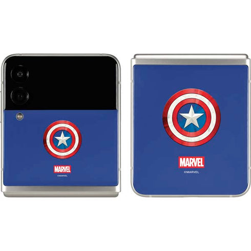Marvel Captain America Shield Galaxy Z Flip3 5G Skin