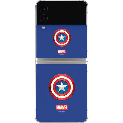 Marvel Captain America Shield Galaxy Z Flip3 5G Skin