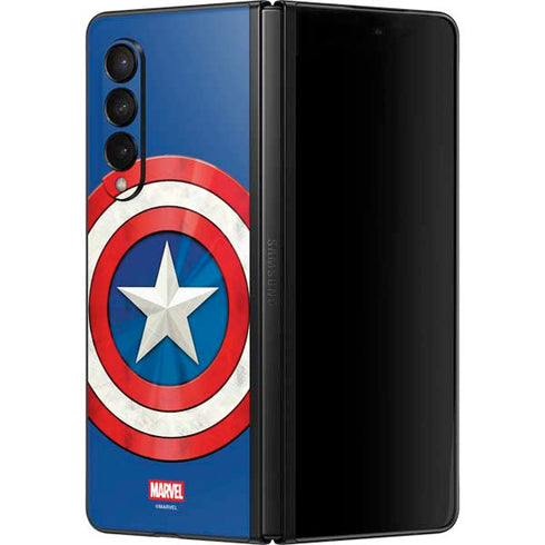 Marvel Captain America Shield Galaxy Z Fold3 5G Skin