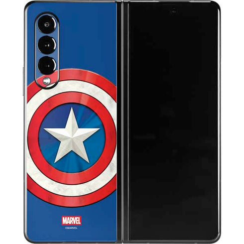 Marvel Captain America Shield Galaxy Z Fold3 5G Skin
