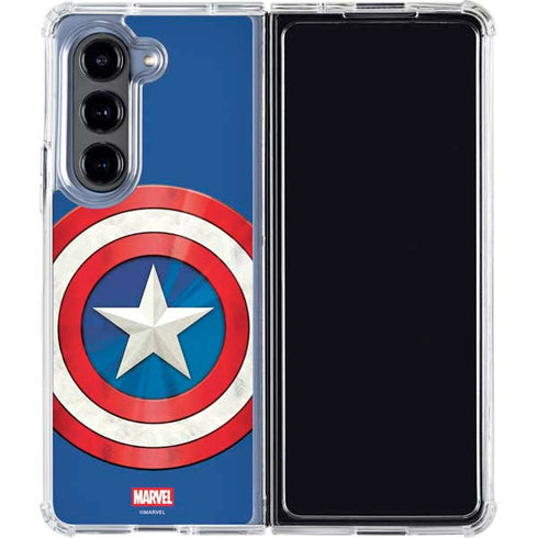 Marvel Captain America Shield Galaxy Z Fold5 5G Clear Case