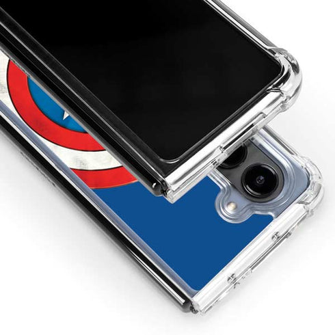 Marvel Captain America Shield Galaxy Z Fold5 5G Clear Case