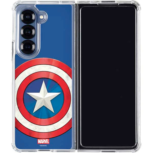 Marvel Captain America Shield Galaxy Z Fold6 Clear Case