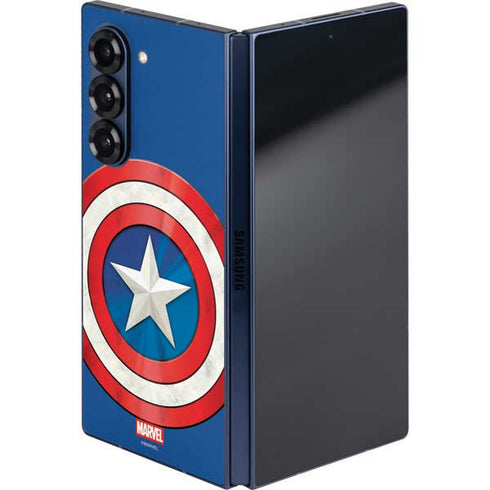 Marvel Captain America Shield Galaxy Z Fold6 Skin