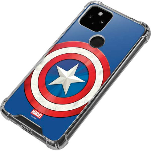 Marvel Captain America Shield Google Pixel 5 Clear Case