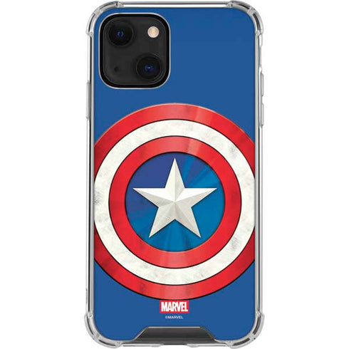Marvel Captain America Shield iPhone 13 Mini Clear Case