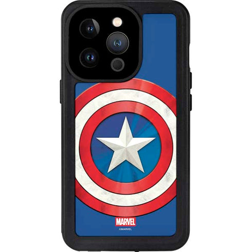 Marvel Captain America Shield iPhone 14 Pro Waterproof Case