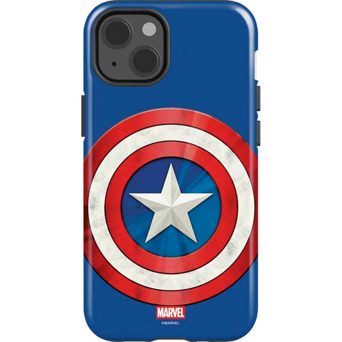 Marvel Captain America Shield iPhone 15 Plus Impact Case