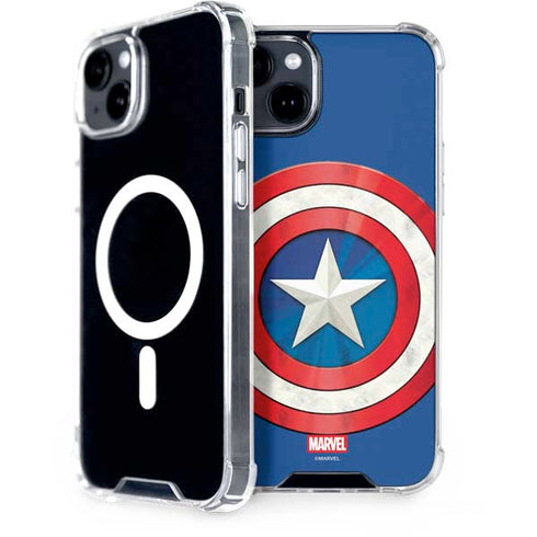Marvel Captain America Shield iPhone 15 Plus MagSafe Case