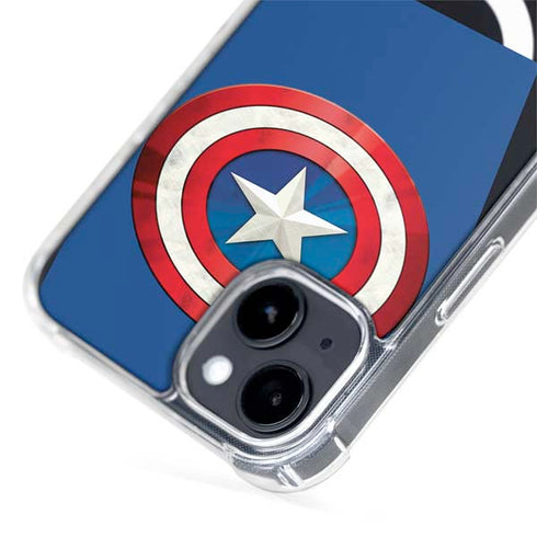 Marvel Captain America Shield iPhone 15 Plus MagSafe Case