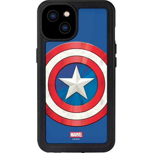 Marvel Captain America Shield iPhone 15 Plus Waterproof Case