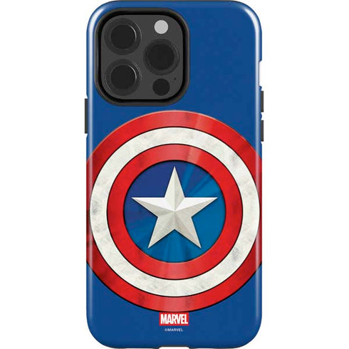 Marvel Captain America Shield iPhone 15 Pro Impact Case
