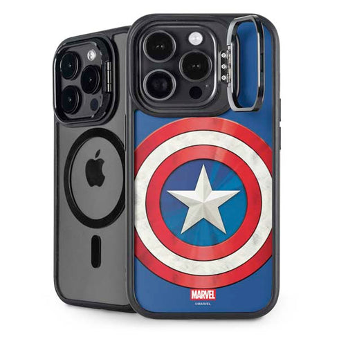Marvel Captain America Shield iPhone 15 Pro Kickstand Case