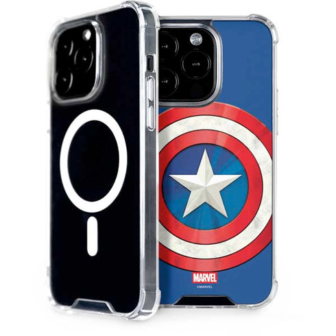 Marvel Captain America Shield iPhone 15 Pro MagSafe Case