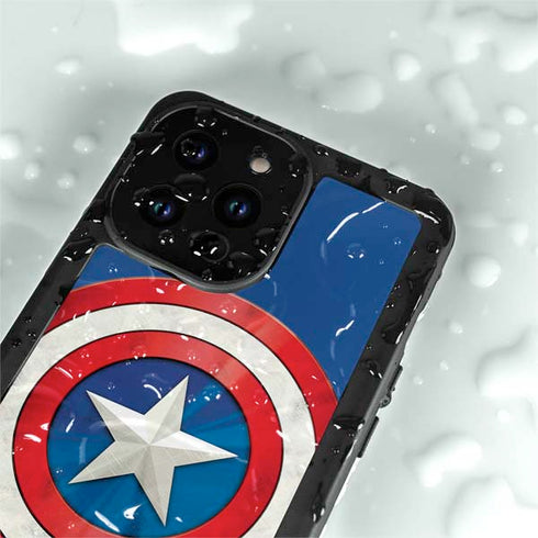Marvel Captain America Shield iPhone 15 Pro Waterproof Case