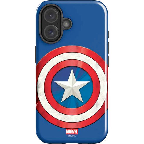 Marvel Captain America Shield iPhone 16 Plus Impact Case