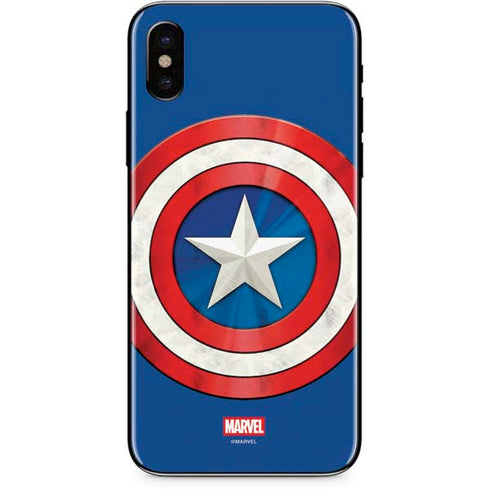 Marvel Captain America Shield iPhone X Skin