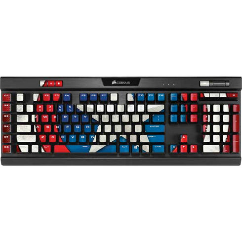 Marvel Captain America Shield K95 RGB PLATINUM Mechanical Gaming Keyboard Skin