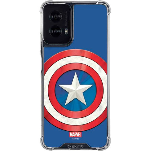 Marvel Captain America Shield Moto G Power 5G (2024) Clear Case