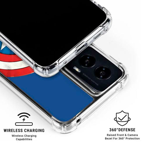 Marvel Captain America Shield Moto G Power 5G (2024) Clear Case