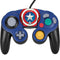 Marvel Captain America Shield Nintendo GameCube Controller Skin
