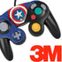 Marvel Captain America Shield Nintendo GameCube Controller Skin
