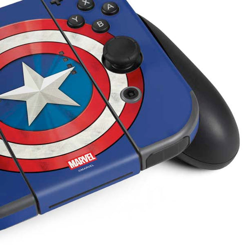 Marvel Captain America Shield Nintendo Switch Bundle Skin