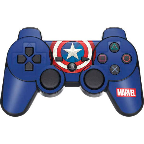 Marvel Captain America Shield PS3 Dual Shock wireless controller Skin