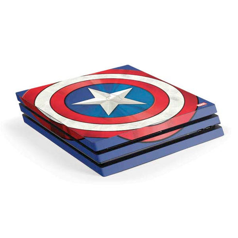 Marvel Captain America Shield PS4 Pro Console Skin