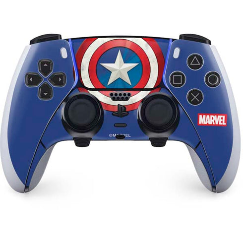 Marvel Captain America Shield PS5 DualSense Edge Pro Controller Skin