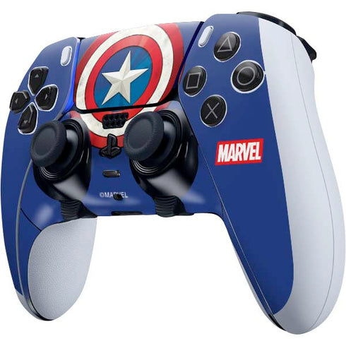 Marvel Captain America Shield PS5 DualSense Edge Pro Controller Skin
