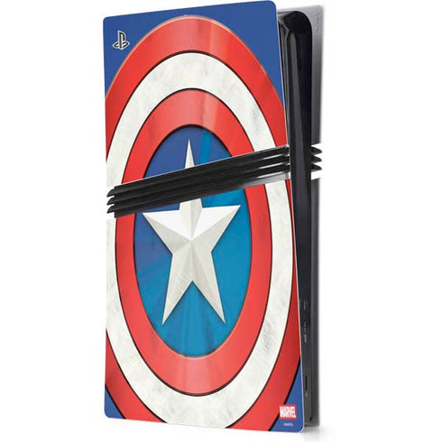 Marvel Captain America Shield PS5 Pro Console Skin
