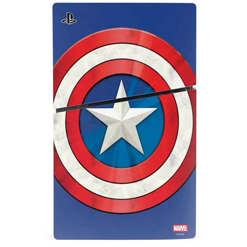 Marvel Captain America Shield PS5 Slim Digital Edition Bundle Skin
