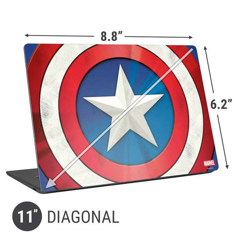Marvel Captain America Shield Universal Laptop 11in (8.8 x 6.2in) Skin