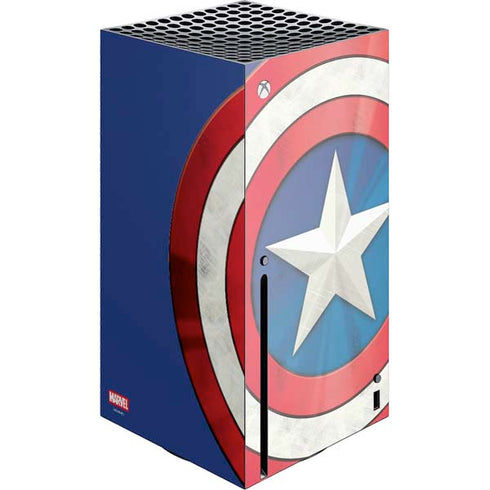 Marvel Captain America Shield Xbox Series X Console Skin