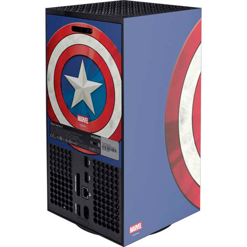 Marvel Captain America Shield Xbox Series X Console Skin