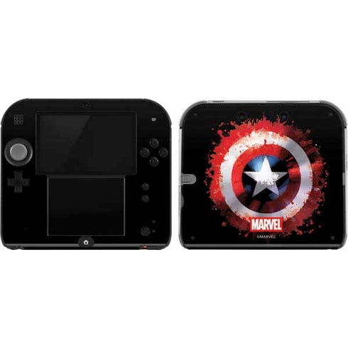 Marvel Captain America Star Shield Nintendo 2DS Skin